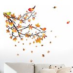 Lowest Price  Deal Buy-Decals Design 'Autumn Leaves and Birds' Wall Sticker 