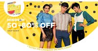 jabong - never enough sale minimum 50%- 80% off