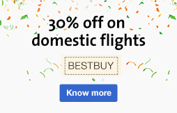 Offer : Get 30% cashback on Domestic Flights