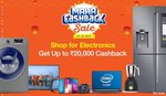 Paytm Maha cashback sale - Upto Rs.20000 on Electronics