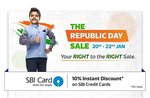 Flipkart Republic day Sale Live get Benefits upto 80% off on all Categories 