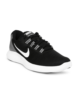 Nike Men Black & Grey Lunarconverge Running Shoes