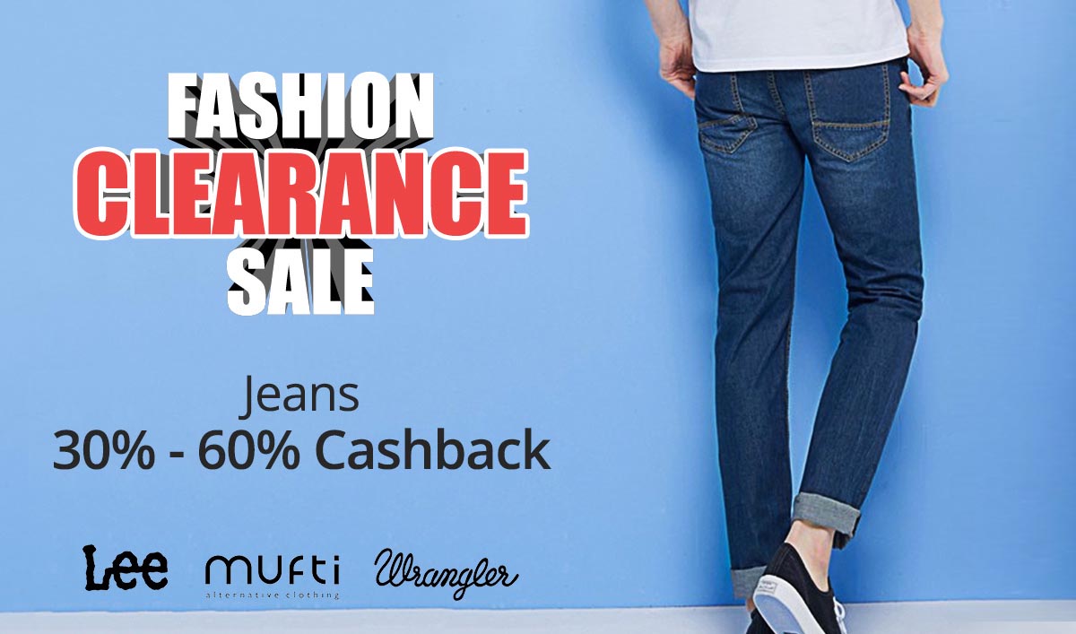 30%-60% cashback On Jeans
