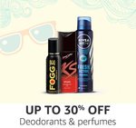 Upto 30% off on perfurmes and deodrants