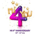 Mi 4th Anniversary Sale(10th-12th july) blockbuster deals-4 Rs flash sale