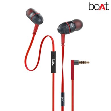 boAt Bass Heads 225 In-Ear Bass Headphones with One Button Mic 