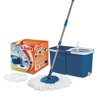 Twin Bucket Spin Mop with 2 refills and 1 liquid dispenser