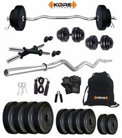biggest discount on kore k-pvc 20kg combo 3 leather home gym