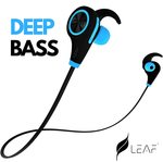 buy leaf ear wireless bluetooth earphones with mic and deep bass 