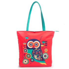 Paisley Owl Tote  women  hand Bag