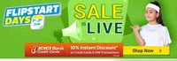 flipkart flipstart days sale is live get upto 80% discount and 10% extra on credit cards