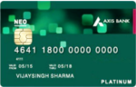 Buy Axis Bank Neo Credit Card and get Rs.750 Amazon Voucher