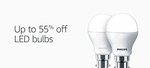 Upto 55% off on LED Bulbs such as Philips, Solimo, Syska, Wipro 