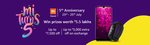 Xiaomi Mi 5th Anniversary  Up to Rs 7,500 OFF