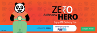 Foodpanda Introduce Free home delivery on Order through Paytm