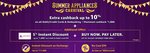 Summer Appliances Carnival Extra Cashback Up to 10%