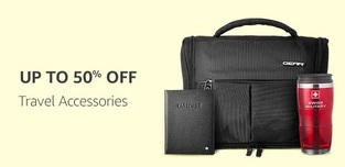 Best offer on travel accessories Upto 50% off