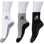 Adidas Multicolour Cotton Ankle Length Socks - 3 Pairs