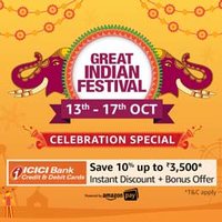 amazon great indian festival offers live sale discount upto 80% off