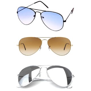 offer : Pack of 3 Aviator Sunglasses buy now
