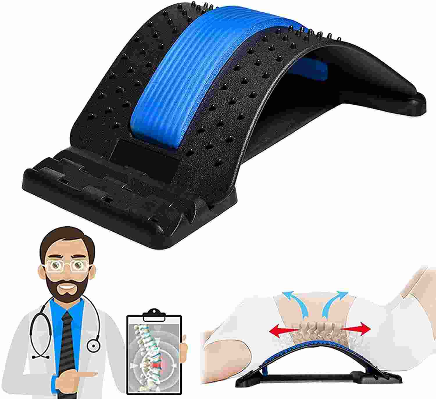 Back stretcher for lower back pain