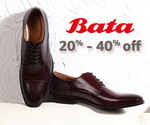 Footwear sale -  Buy Bata Shoes  at 20%-40% off