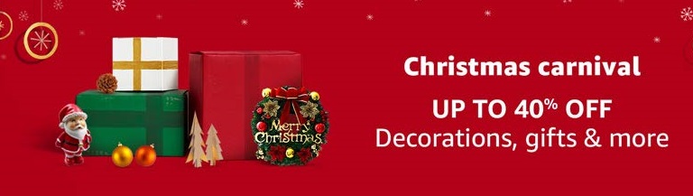 Christmas Carnival Celebration : Upto 40% off on gifts,decorations