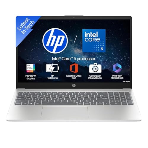 HP 15, Intel Core 5 120U (14th Gen) 8GB DDR4, 512GB SSD, FHD, Anti-Glare, Micro-Edge