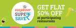 Get flat 50% off at your Near buy Restaurant