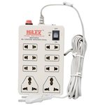 8 plug point extension strip with fuse and spark suppressor at just rs.190