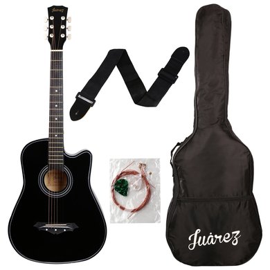 Juarez Acoustic Guitar,Bag, Strings, Pick And Strap