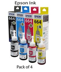 Epson Multicolor Ink Pack of 4  for printers