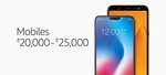 By Smartphones budget Price Rs.20000 -25000