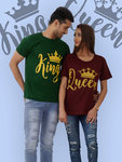 Buy King and Queen Couple T-Shirt 