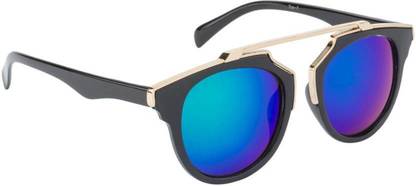 Poloport Retro Square Sunglasses  (Blue)