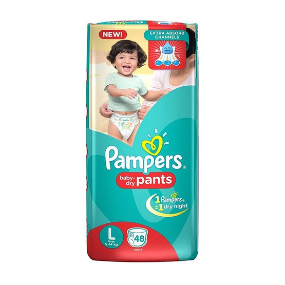 30% off on babies Pampers New Large Size Diapers Pants
