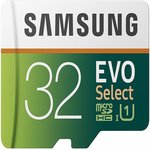 Samsung 32GB 95MB/s Evo Select Micro SDHC Memory Card