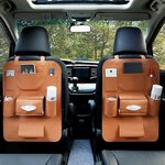  Leather Car Auto Seat Back Multi Pocket Organizer And Ipad Mini Holder Backseat Organizer