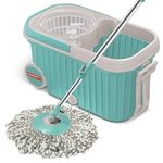 offer - buy  Spin Mop with Bigger Wheels & Auto Fold Handle for 360 Degree Cleaning