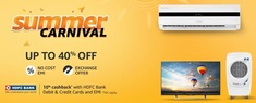 Summer Carnival upto 40% off on Electronic Products
