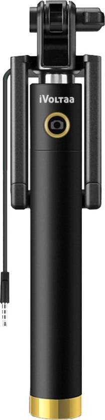 iVoltaa Cable Selfie Stick  (Black)