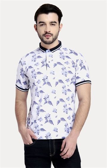 TAB91 White Printed T-Shirt