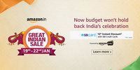 Amazon Great Indian Sale is live now with extra 10% discount SBI cards