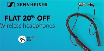 Flat 20% Off on Wireless Headphones