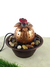 Importwala Gold-Toned Lady Bug Fountain with LED Light