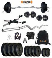 Biggest Discount on Kore K-PVC 20kg Combo 3 Leather Home Gym