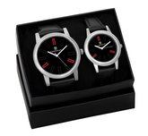 Buy Analogue Black Dial Men's & Women's Couple Watch
