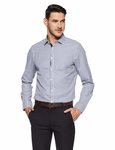 60% off on Men's Plain Regular Fit Formal Shirt