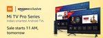 Mi TV Pro Series 10% SBI Discount + 10% Bonus Cashback Offer