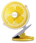USB Fan Yellow Pack of Pack of 1 360 degree swivel usb clip fan
